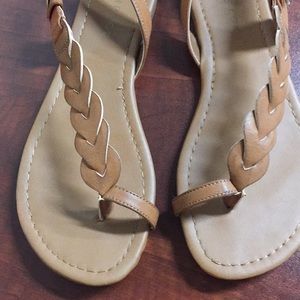 Rampage size 8.5 brown braided sandals